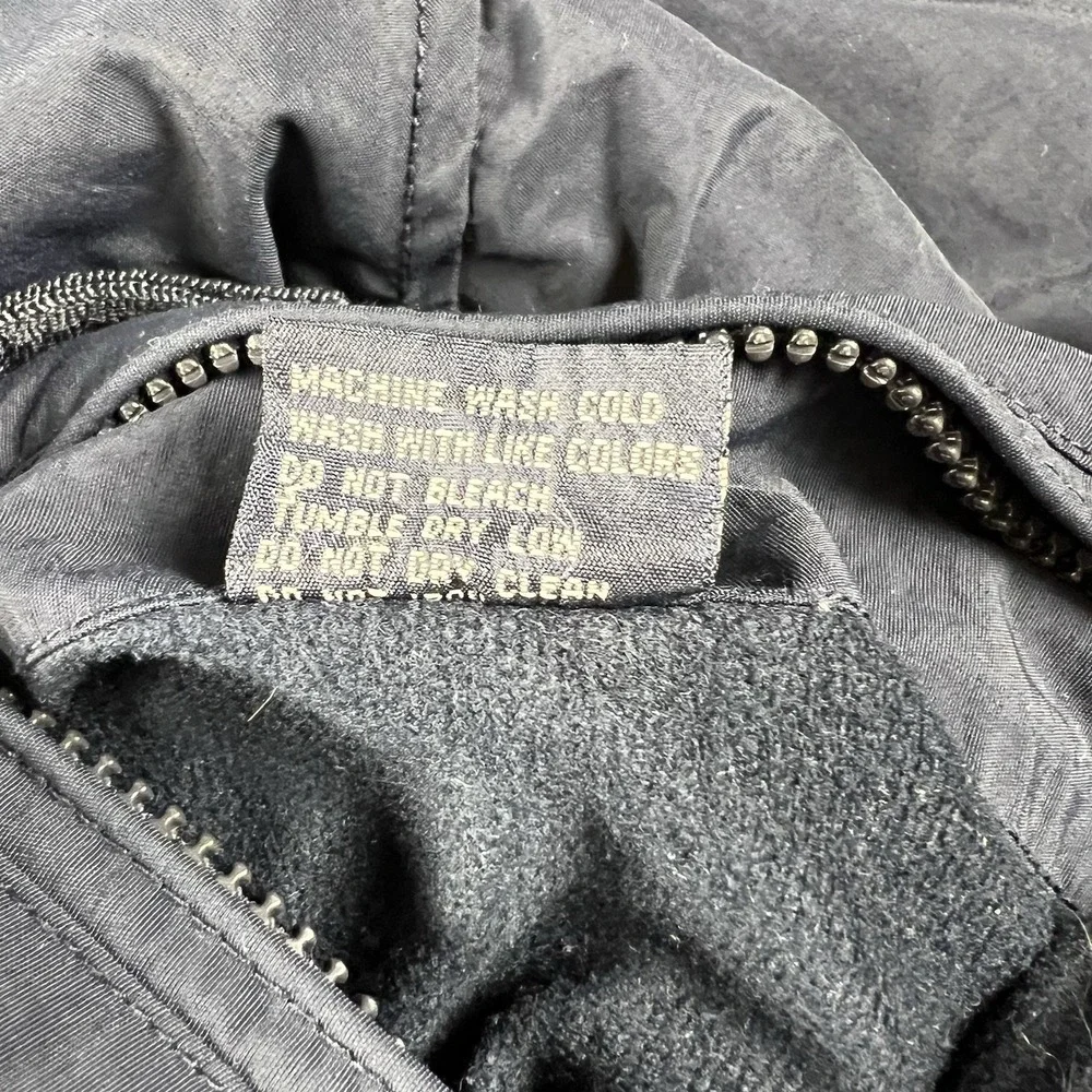ABERCROMBIE & FITCH Reversible Ski Jacket Mens Size Large Navy Blue Gray ‎ A&F